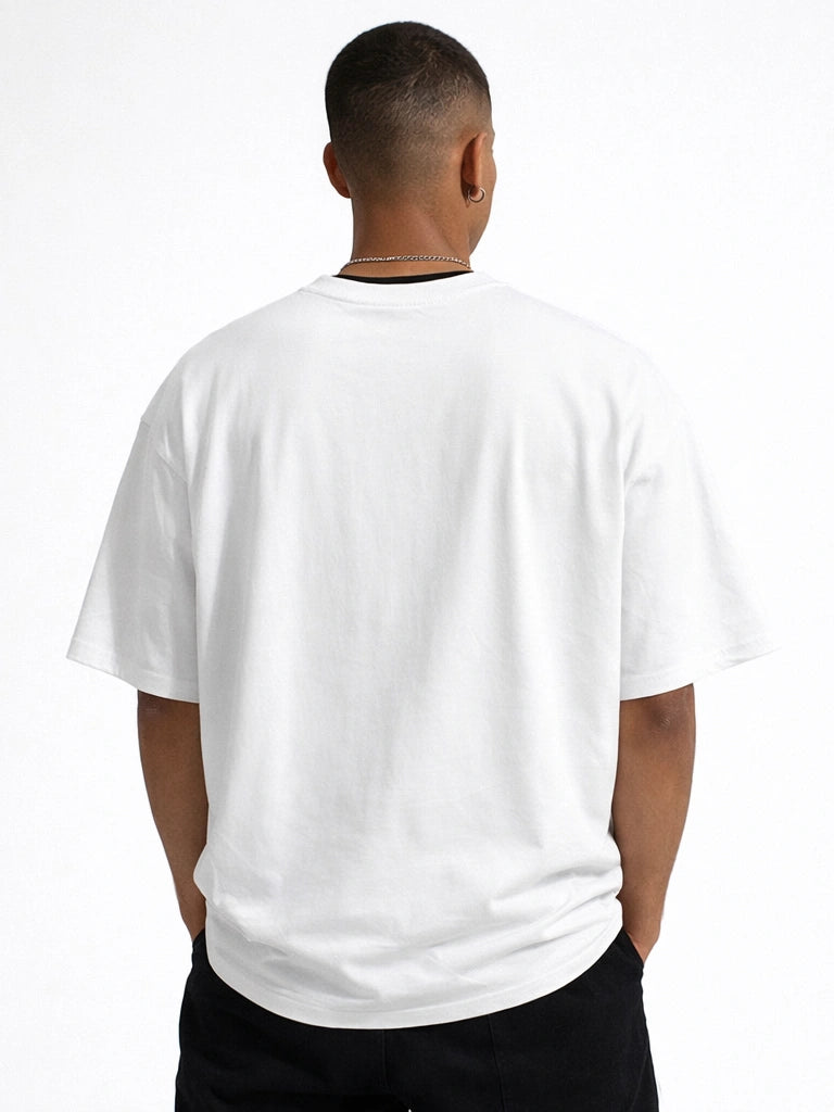 Sky White Oversize graphic T-shirt