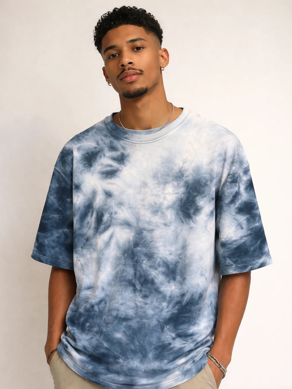tie-dye oversize graphic T-shirt