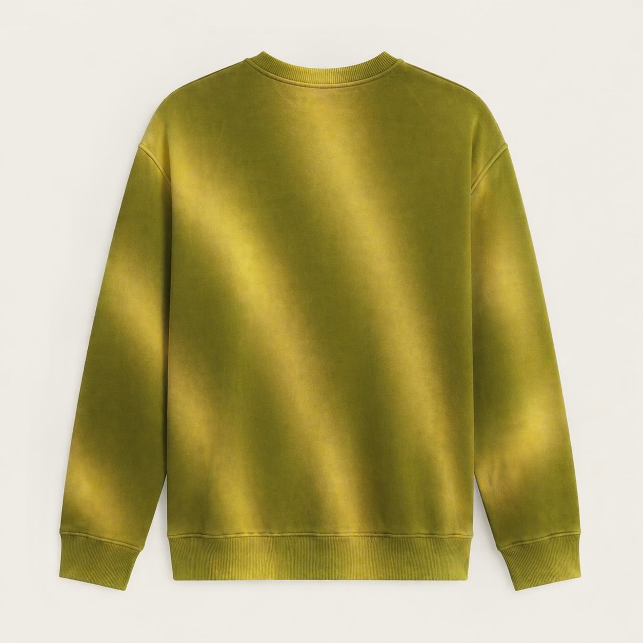Olive Glow Tie-Dye Crewneck Sweatshirt