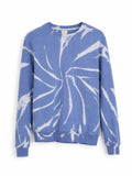 Blue Spiral Tie-Dye Crewneck Sweatshirt