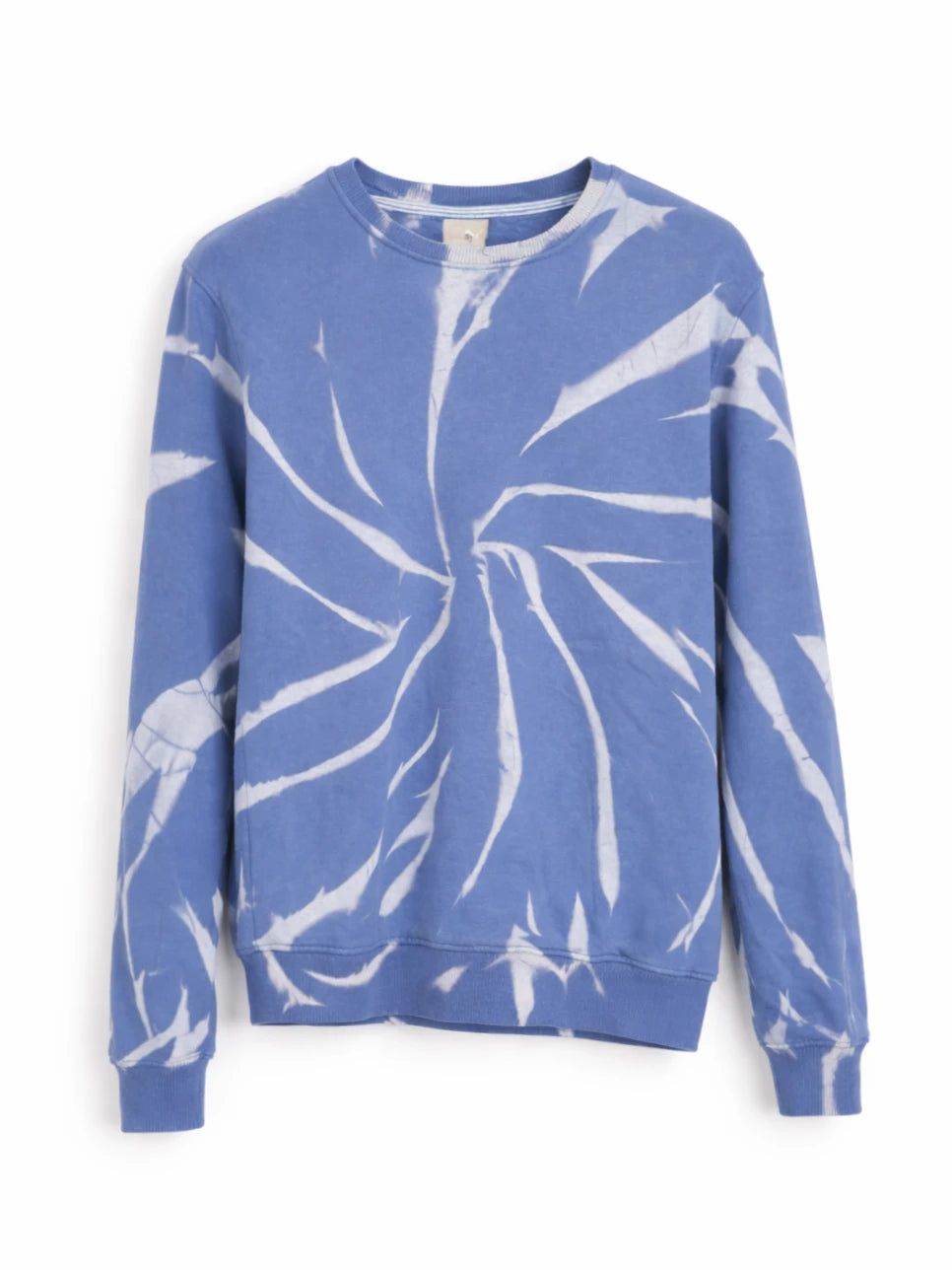 Blue Spiral Tie-Dye Crewneck Sweatshirt