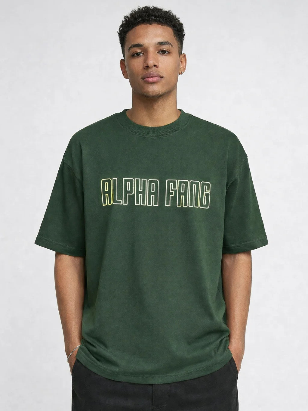 My Speed My Rules  Green Oversize graphic T-shirt