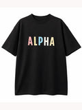 Explore Black Oversize graphic T-shirt