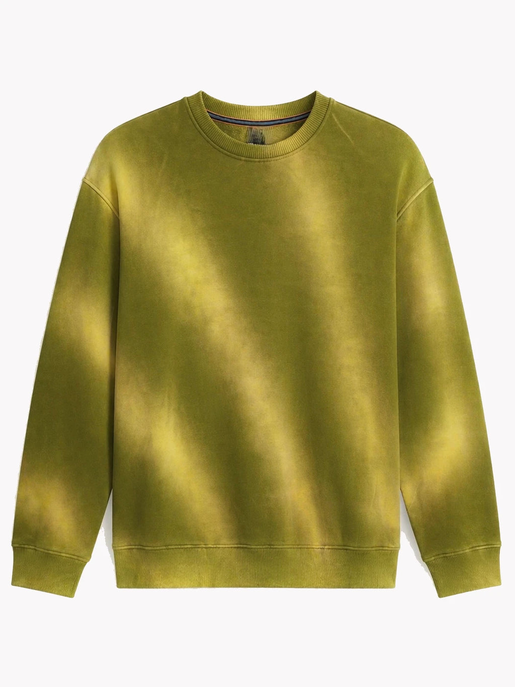 Olive Glow Tie-Dye Crewneck Sweatshirt