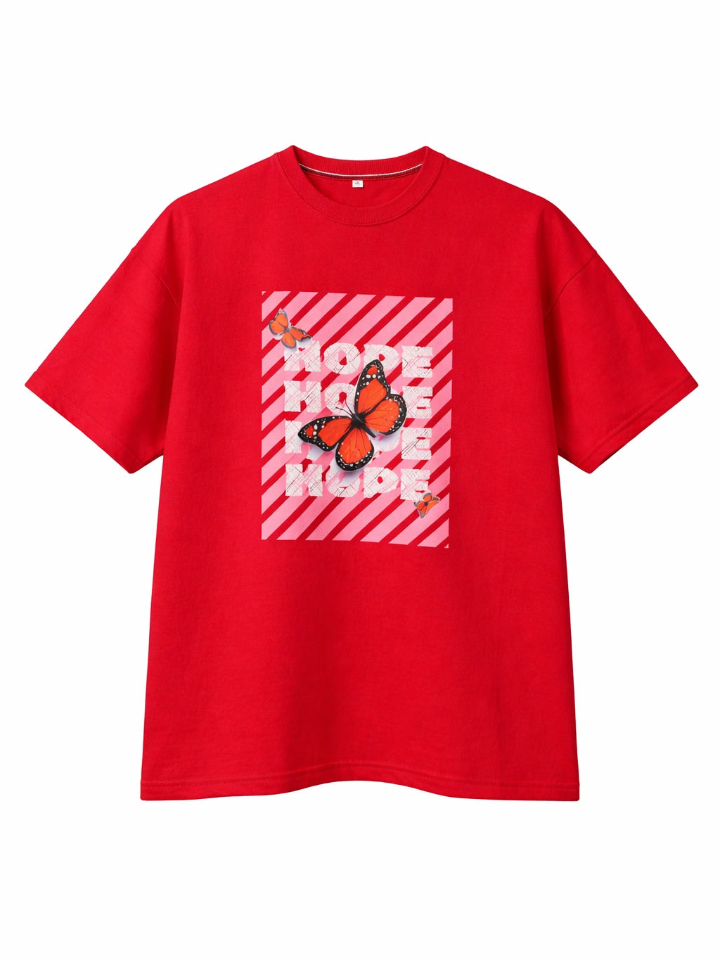 Hope Red Oversize graphic T-shirt