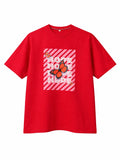 Hope Red Oversize graphic T-shirt