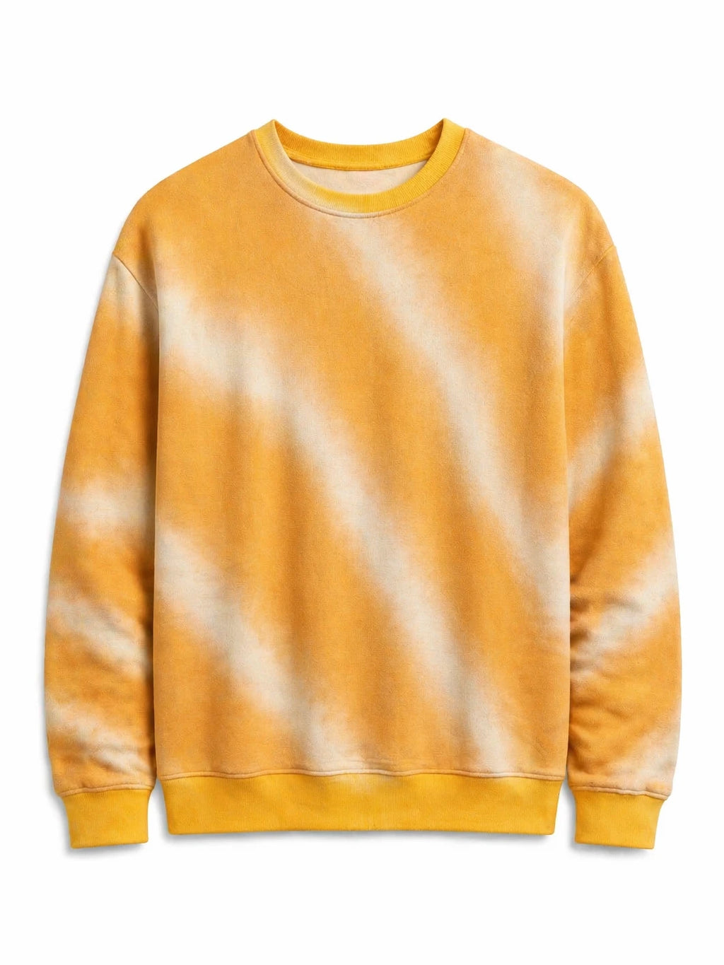 Orange Tie-Dye Printed Sweatshirt