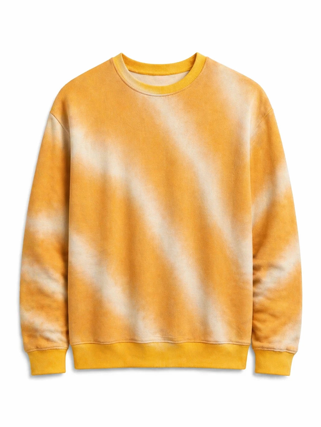 Orange Tie-Dye Printed Sweatshirt