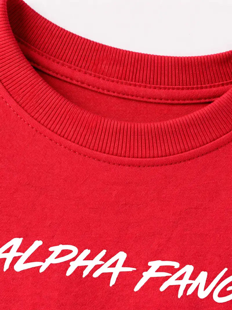 Explore the Unknown Red Oversize graphic T-shirt