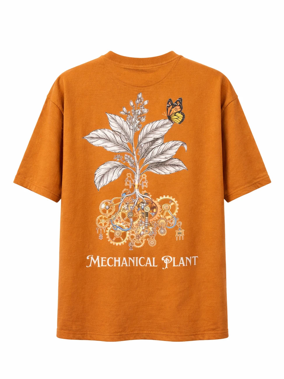 Mechanical Plant Brown Oversize graphic T-shirt