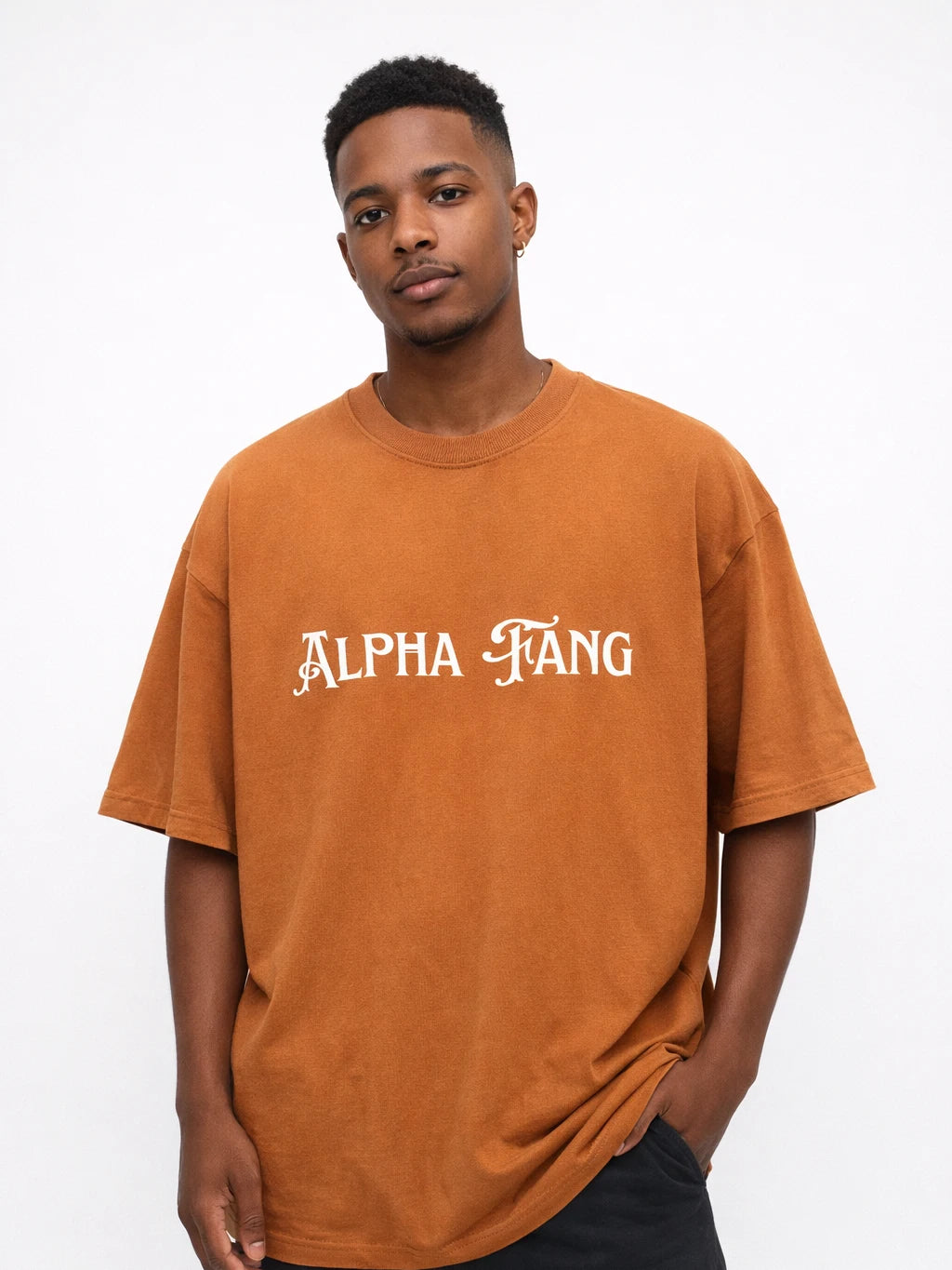 Mechanical Plant Brown Oversize graphic T-shirt