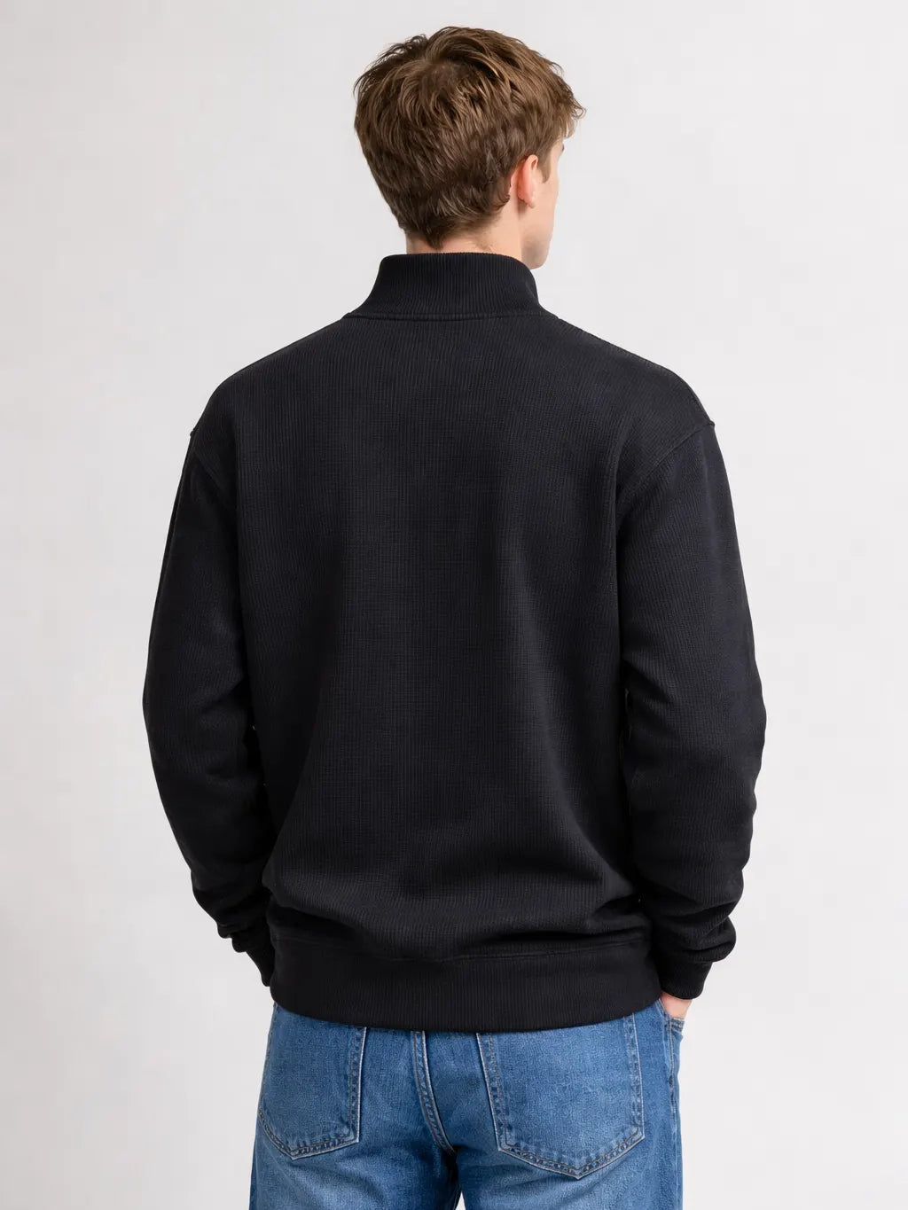 Black Zipper Sweatshirt