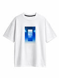 Sky White Oversize graphic T-shirt