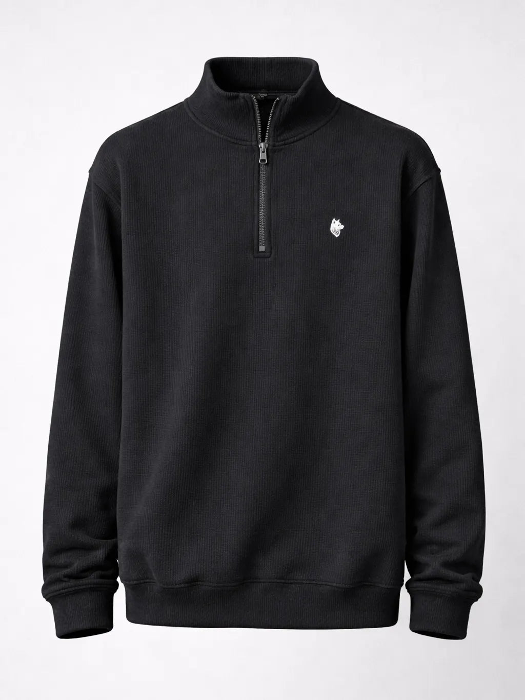 Black Zipper Sweatshirt