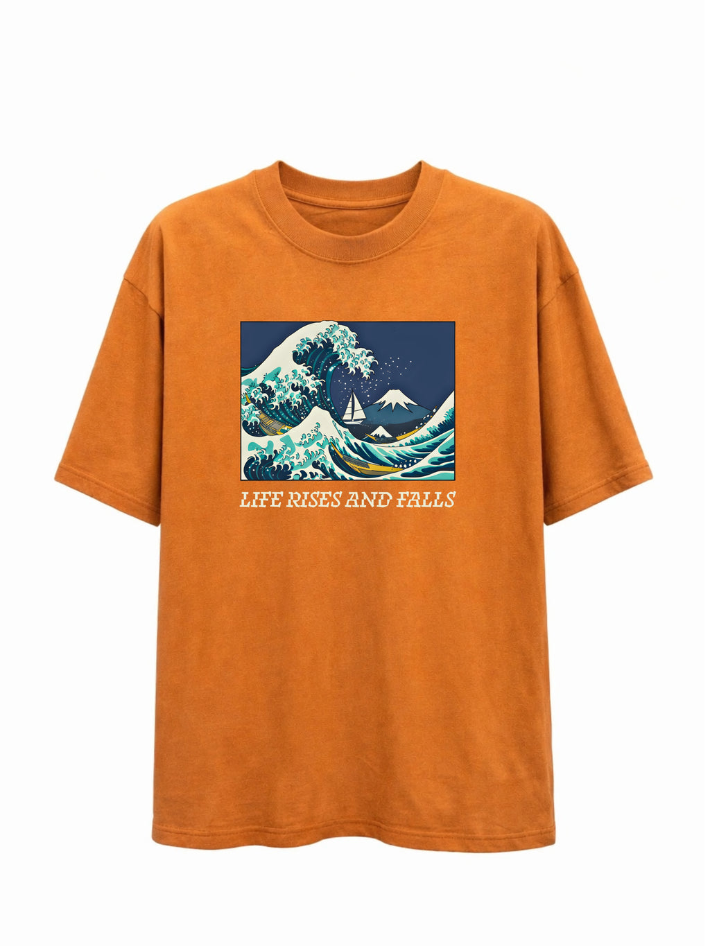 Rise & Fall Brown Oversized graphic T-shirt