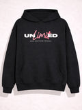 Unlimited Black Typography Hoodie