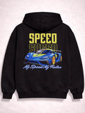 Speed Black Graphic Hoodie
