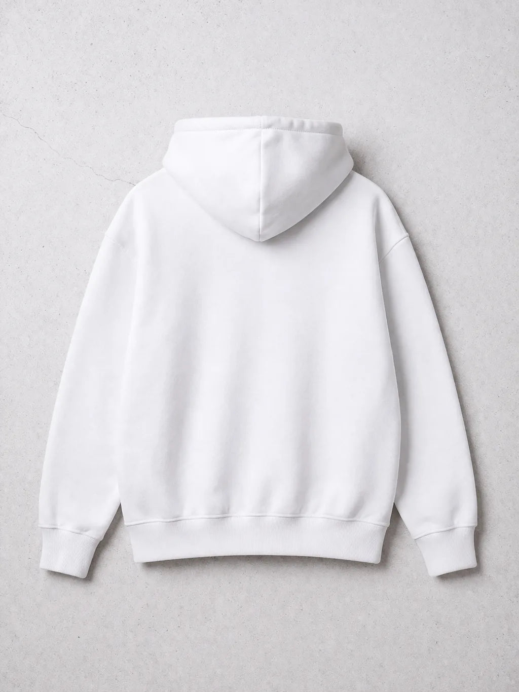 Silence White graphic Hoodie