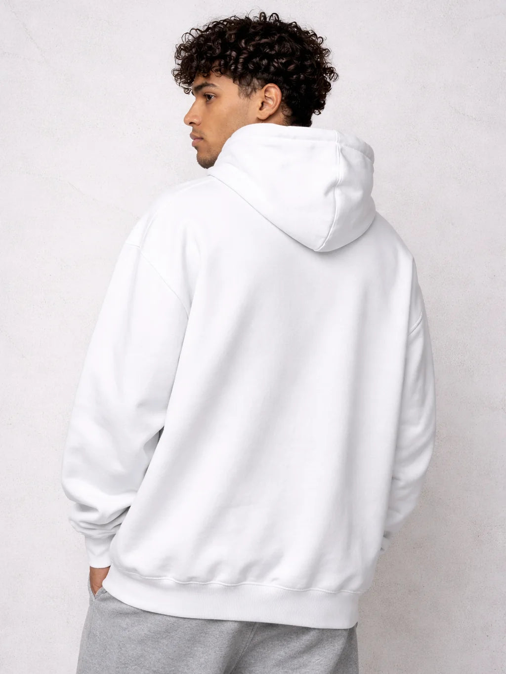 Silence White graphic Hoodie